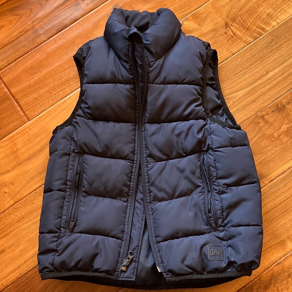 GAP Kids Dark Blue Quilted Vest